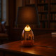 Elegant Touch Lamp With Black Fabric Shade and Copper Finish Base E14 40W Elegant Touch Lamp With Black Fabric Shade and Copper Finish Base E14 40W